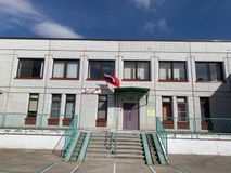 4.04.2025г. Знамя Победы и Государственный флаг РФ на здании МАДОУ д/с №5
